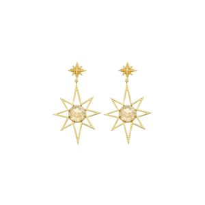 Zoe & Morgan Metallic Sunburst Earrings