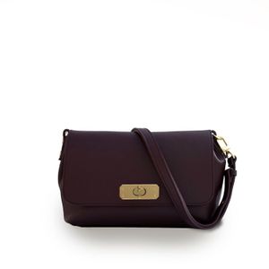 Apatchy London Purple The Maisie Maxi Port Leather Bag