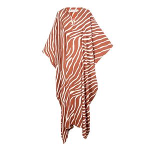 Jennafer Grace Red Talitha Cinched Waist Caftan