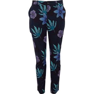 Lords of Harlech Blue Charles Floral Memory Pant for men