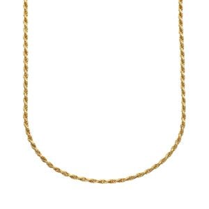 Lily Charmed Metallic Plated Twisted Rope Chain Necklace
