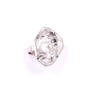 Mineralgems•Studio White Herkimer Diamond Ring