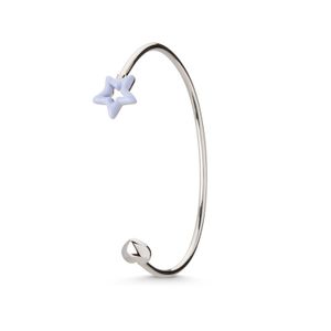 Dolcetto Designs White Cometa Enamel Star Bangle