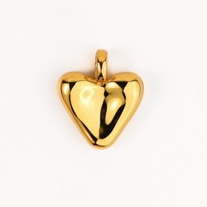 Zynnia Collective Metallic Puffy Heart Charm