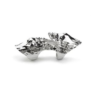 Kasun Metallic Armour Ring Silver