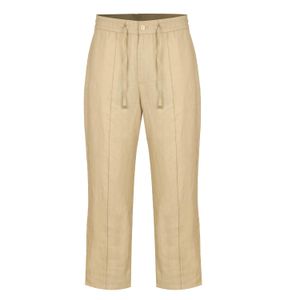 DAVID WEJ Natural Neutrals Hugo Linen Drawstring Trouser for men