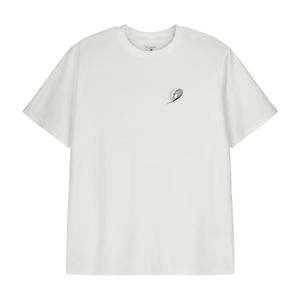 Sea_Washed White Classic Statement Tee for men