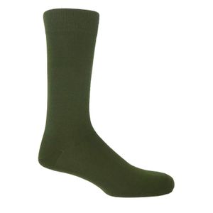 Peper Harow - Made in England Green Pine Classic Socks for men
