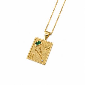 Cier Metallic Taurus Zodiac Necklace
