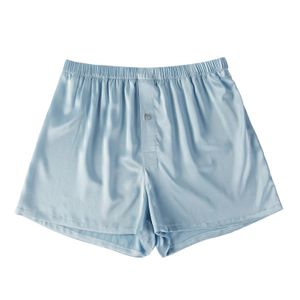 Soft Strokes Silk Blue Cornflower Pure Mulberry Silk Boxers for men