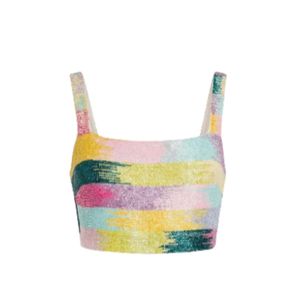 Oceanus Yellow Nerina Co Ord Top