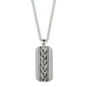 Charlotte's Web Jewellery Metallic Sterling Silver Celtic Knot Pendant Necklace for men