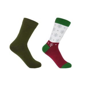 Peper Harow - Made in England Green Classic & Snowflake Socks Bundle