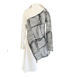 Mirimalist Grey Dharma Shirt Mini Dress