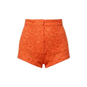 AGGI by HALEWSKI Orange Cori Sun Lace Micro Shorts