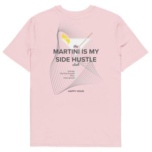 Anchor and Crew Pink Cotton Martini Is My Side Hustle Club Organic Cotton T-Shirt for men
