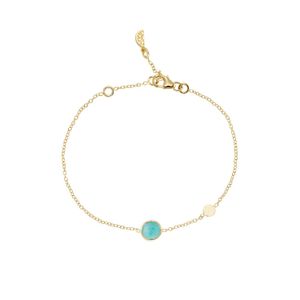 Auree Jewellery Metallic Salina Amazonite & Disc Bracelet