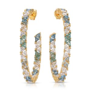 Native Gem Metallic Maré Hoop Earrings