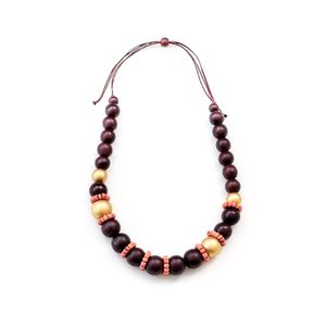 LIKHÂ Pompa Statement Necklace, Wine