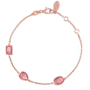 Latelita London Venice Bracelet Rosegold Pink Tourmaline