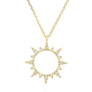 C.J.M Metallic Sun Necklace