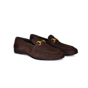 DAVID WEJ Brown Lorenzo Suede Loafers for men