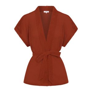 ARMS OF EVE Brown Sardinia Wrap Top
