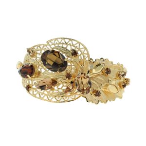 Otazu Metallic Topaz Leaf Cuff