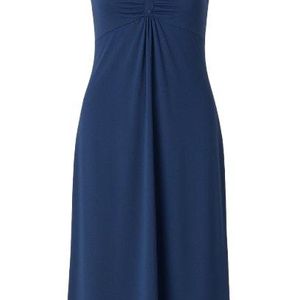 Conquista Blue Strapless A Line Dress