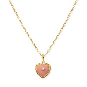 Vintouch Italy Metallic Lovelight-Plated Heart Necklace
