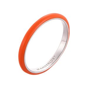 Pinnole Red Thin Ring