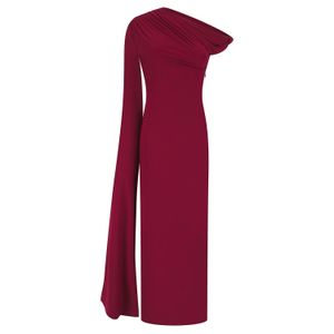 Celestine & Mae Red Begonia Midaxi Dress