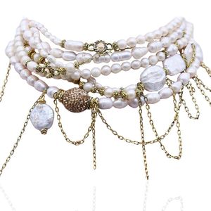 Bayemeyc White Gitano Pearl Necklace