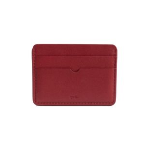godi. Red Handmade Leather Card Case