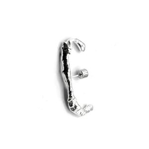 Oolo London Metallic Rugged Charcoal Cast Ear Hook