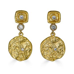 Loni Paul Jewelry Metallic Hammered Coin Dangle Earrings