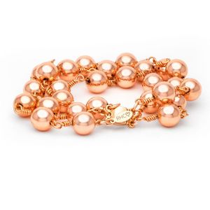 Rejected Hearts Club Orange Hematite Socialite Beaded Bracelet With Magnetic Clasp