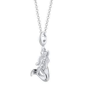 Lily Charmed Metallic Sterling Mermaid Charm Necklace