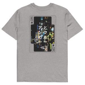 Anchor and Crew Grey Heather Two Japan Gurafiku Organic Cotton T-Shirt