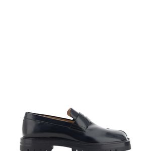 Margiela Black Calfskin Tabi Loafers for men