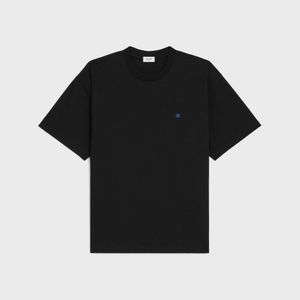 Céline Black Relaxed Fit Cotton T-Shirt for men