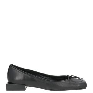 Ras Black Ballet Flats Leather