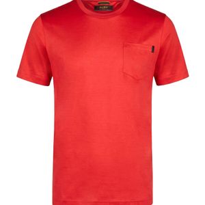 Moorer Red T-Shirt Cotton for men