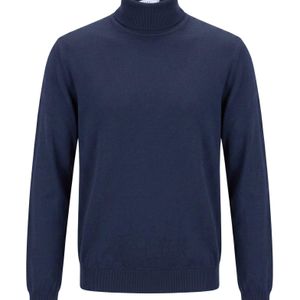Boglioli Blue Midnight Turtleneck Virgin Wool for men