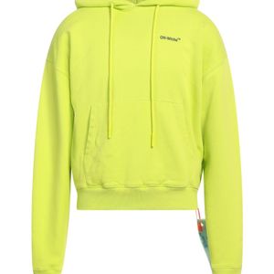 Off-White c/o Virgil Abloh Yellow Lime Sweatshirt Paper, Elastane for men