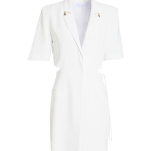 Patrizia Pepe White Mini Dress Recycled Polyester