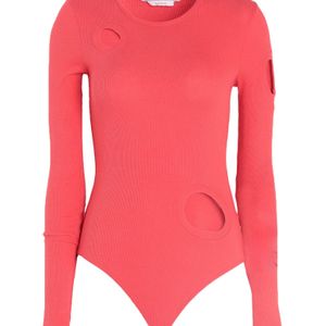 Off-White c/o Virgil Abloh Pink Bodysuit Cotton, Elastane