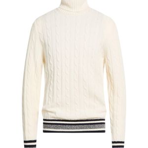 Jeordie's White Ivory Turtleneck Wool for men