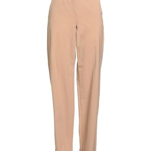 Marella Natural Camel Pants Polyester, Virgin Wool, Elastane