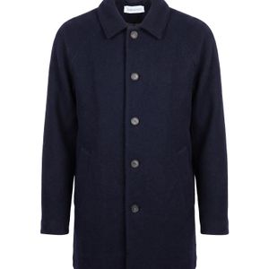 Bellwood Blue Midnight Coat Polyester, Wool for men